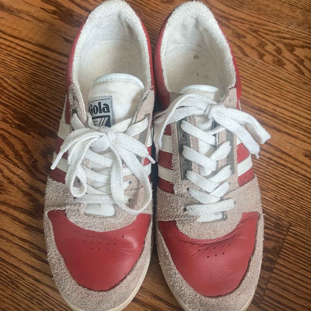 Gola Women's Red and Cream Sneakers